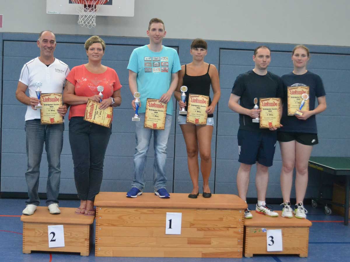 Gemischtes Doppel C - Siegerfotos (Badminton Flechtingen)